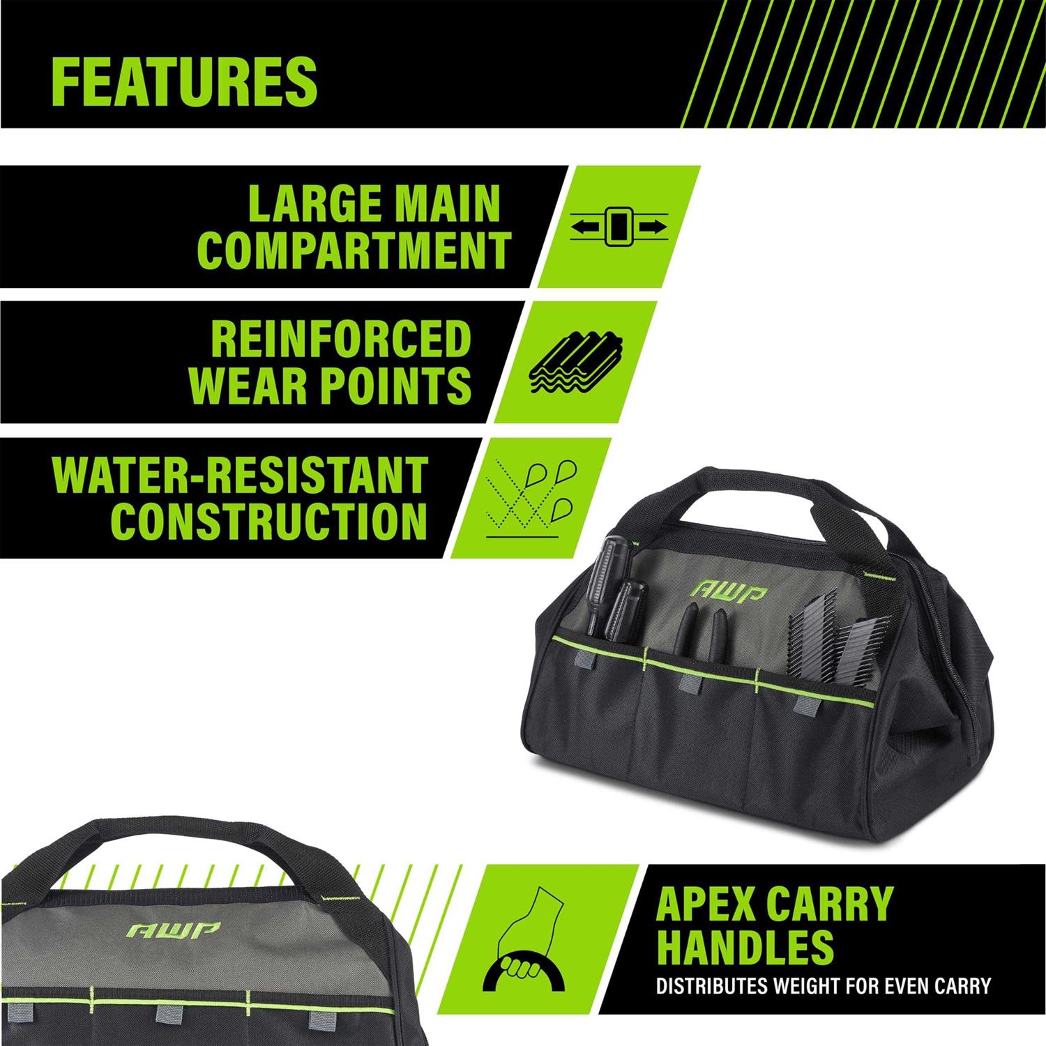 AWP 15-In. Tool Bag - Cheap Fitting