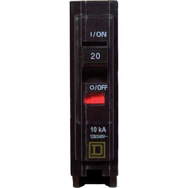 Square D QO 20 Amp Single-Pole Circuit Breaker - Cheap Fitting