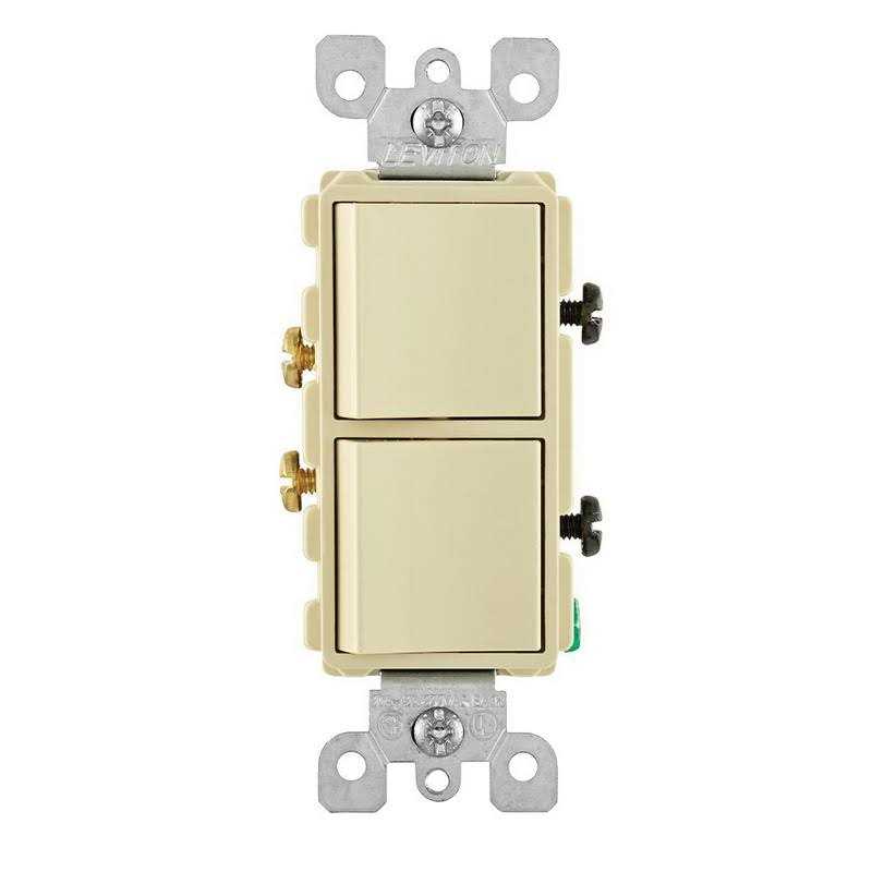 Leviton 5627 Single-Pole Decora Combination Switch - Cheap Fitting