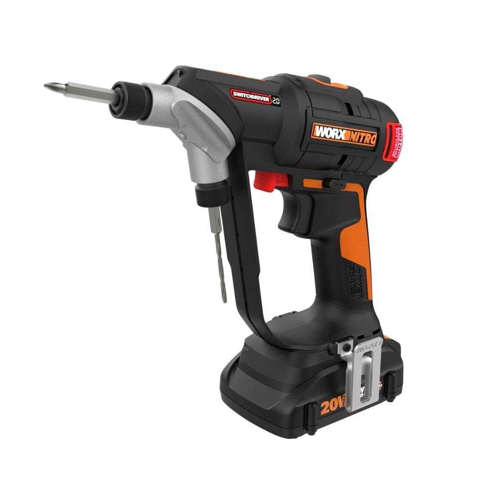 Worx Nitro WX177L 20V Brushless Switchdriver 2.0 2-in-1 Cordless Drill & Driver - Cheap Fitting
