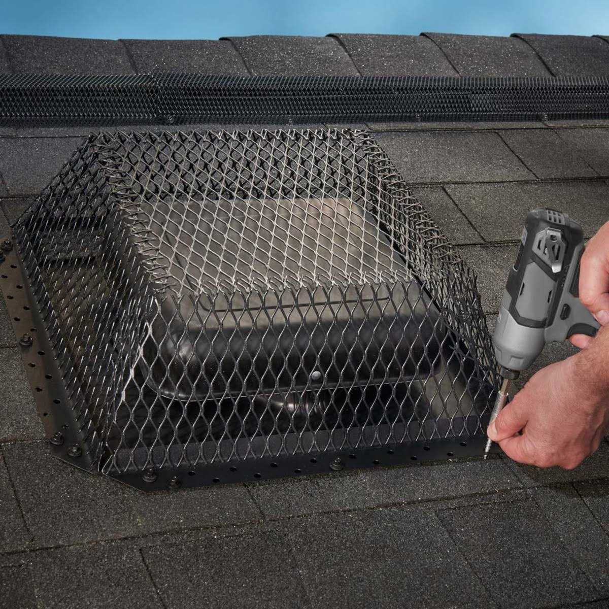 HY-C Rvg1616g Black Galvanized-Steel Roof VentGuard - Cheap Fitting