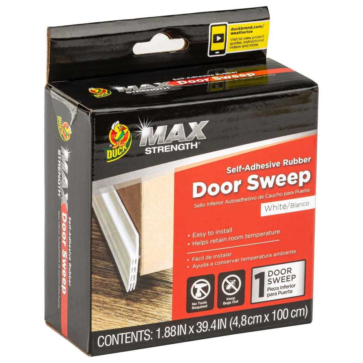 Duck Max Self-Adhesive Rubber Door Bottom - Cheap Fitting