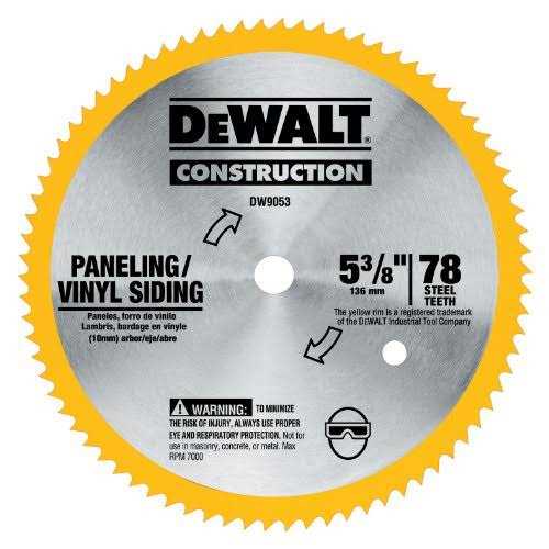 Dewalt DW9053 Steel Blade - Cheap Fitting