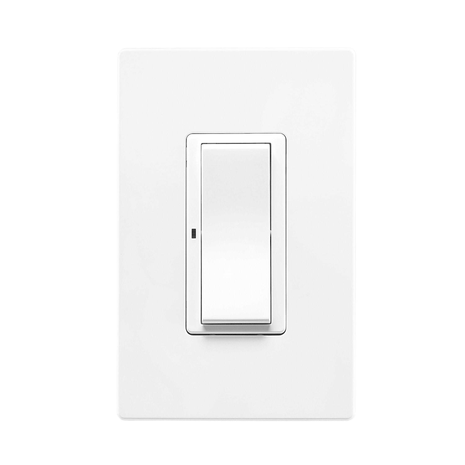 Eaton Wi-Fi Smart 15-amp Single-pole/3-way Smart Rocker Master Light Switch EWFSW15-C2-BX-LW - Cheap Fitting