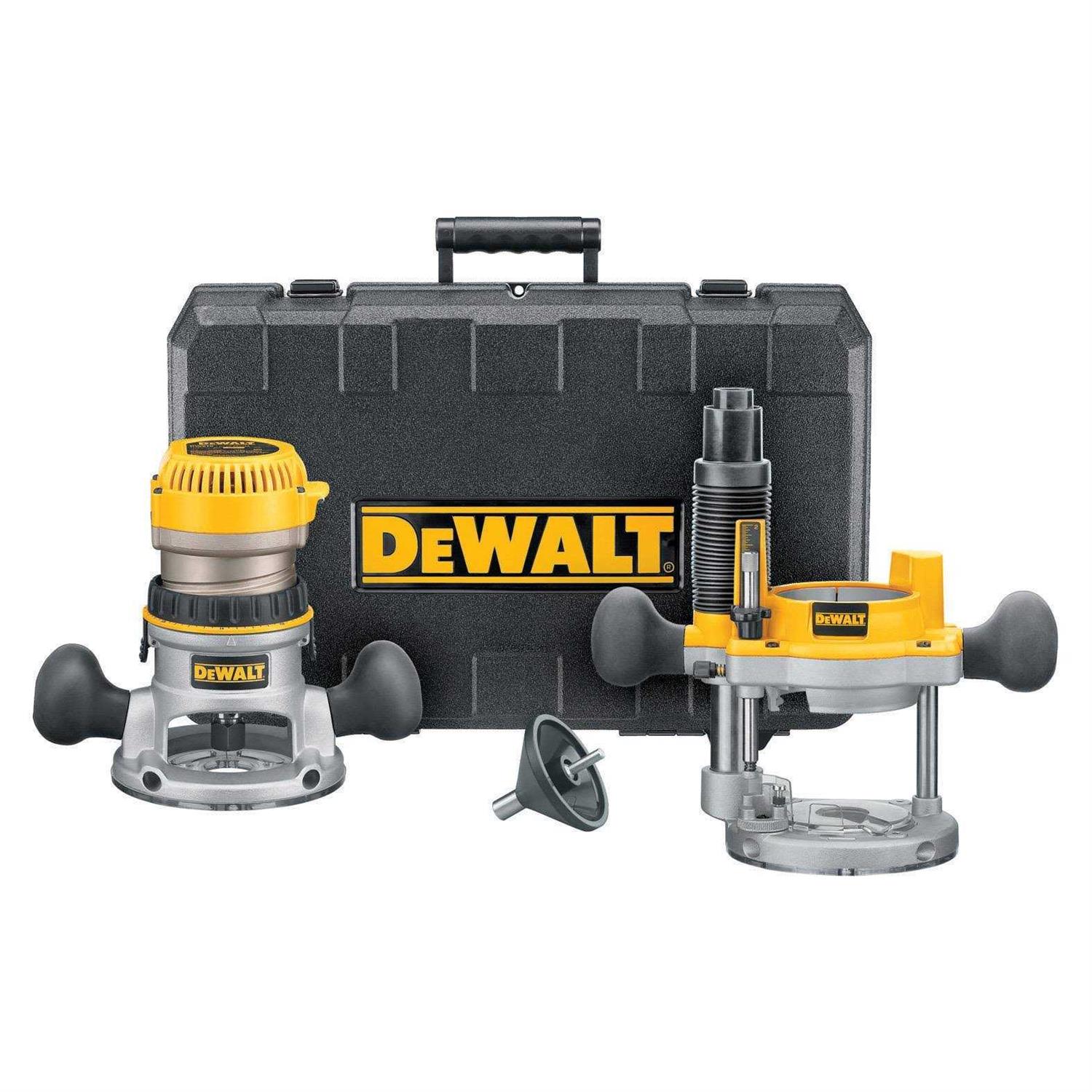 Dewalt DW616PK 1-3/4 HP Fixed Base Plunge Router Combo Kit - Cheap Fitting
