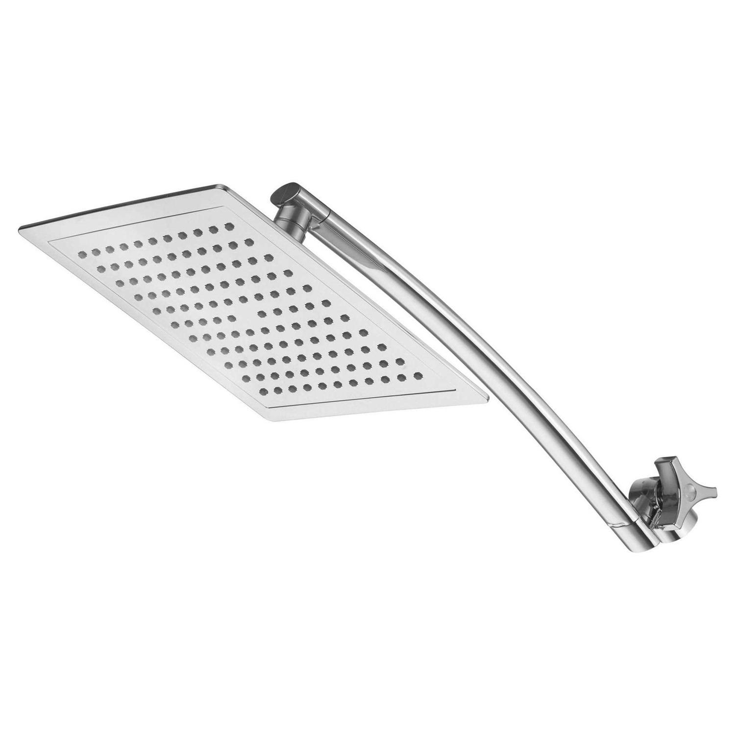 Razor Chrome Mega Size Square Rainfall Shower with Arm - Cheap Fitting