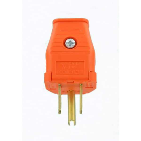 Leviton 2 Pole 3 Wire Grounding Plug 3W101-OR - Cheap Fitting