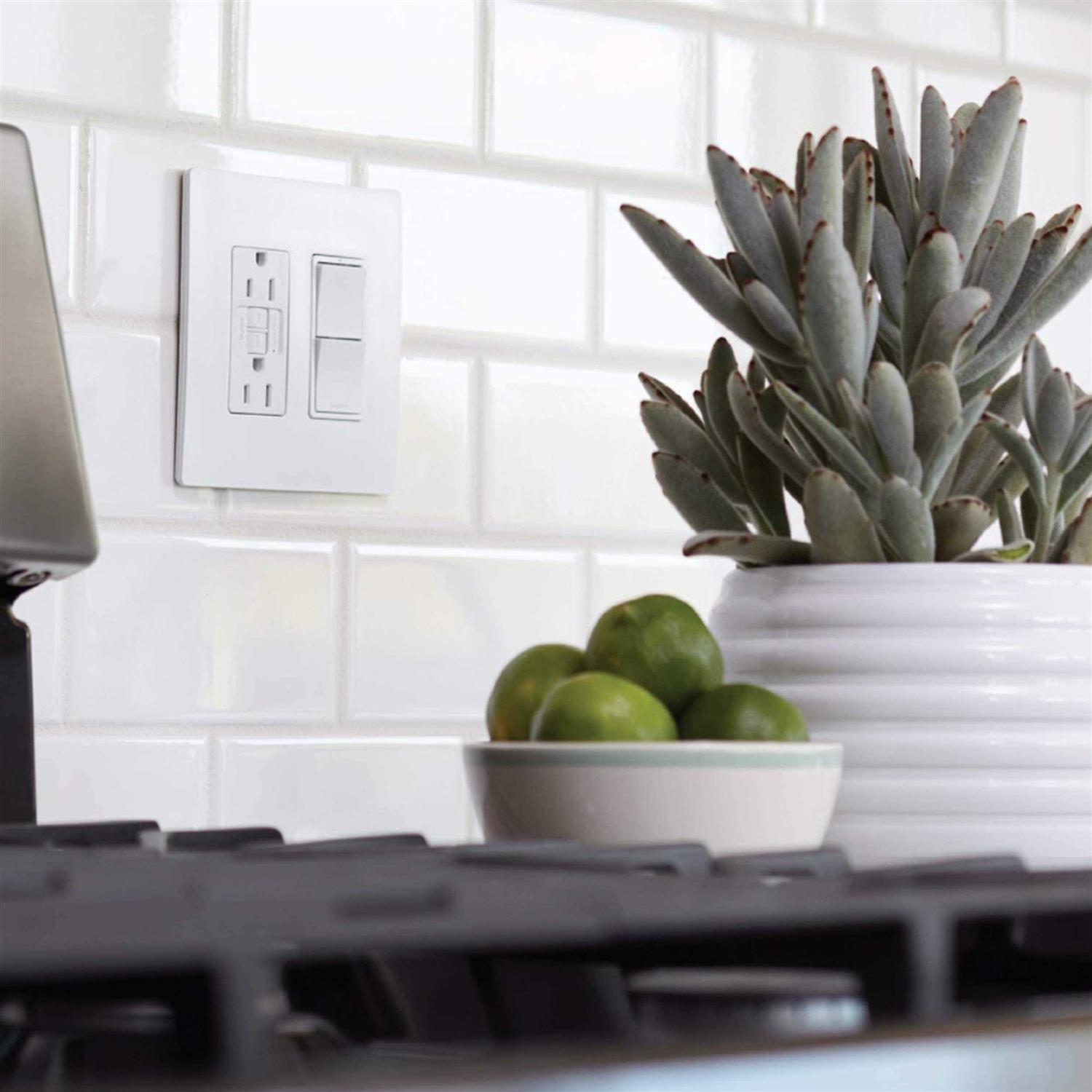 Radiant 2-Gang Plastic Wall Plate RWP262WCC6 - Cheap Fitting