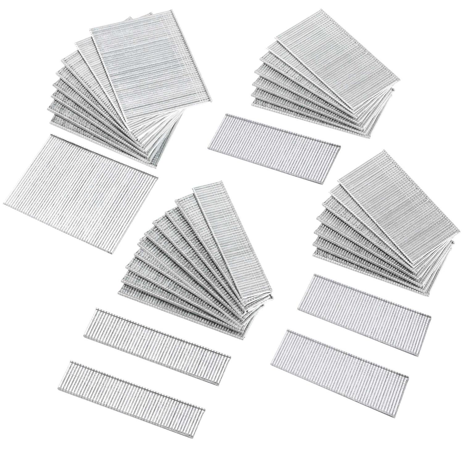 Shall 18 Gauge Brad Nails, 2”, 1-1/4”, 1”, 5/8 Inch, 4000-Count Galvanized Brad Nails Assorted, 18GA Nail Gun Nails and Small Finishing Nails - Cheap Fitting