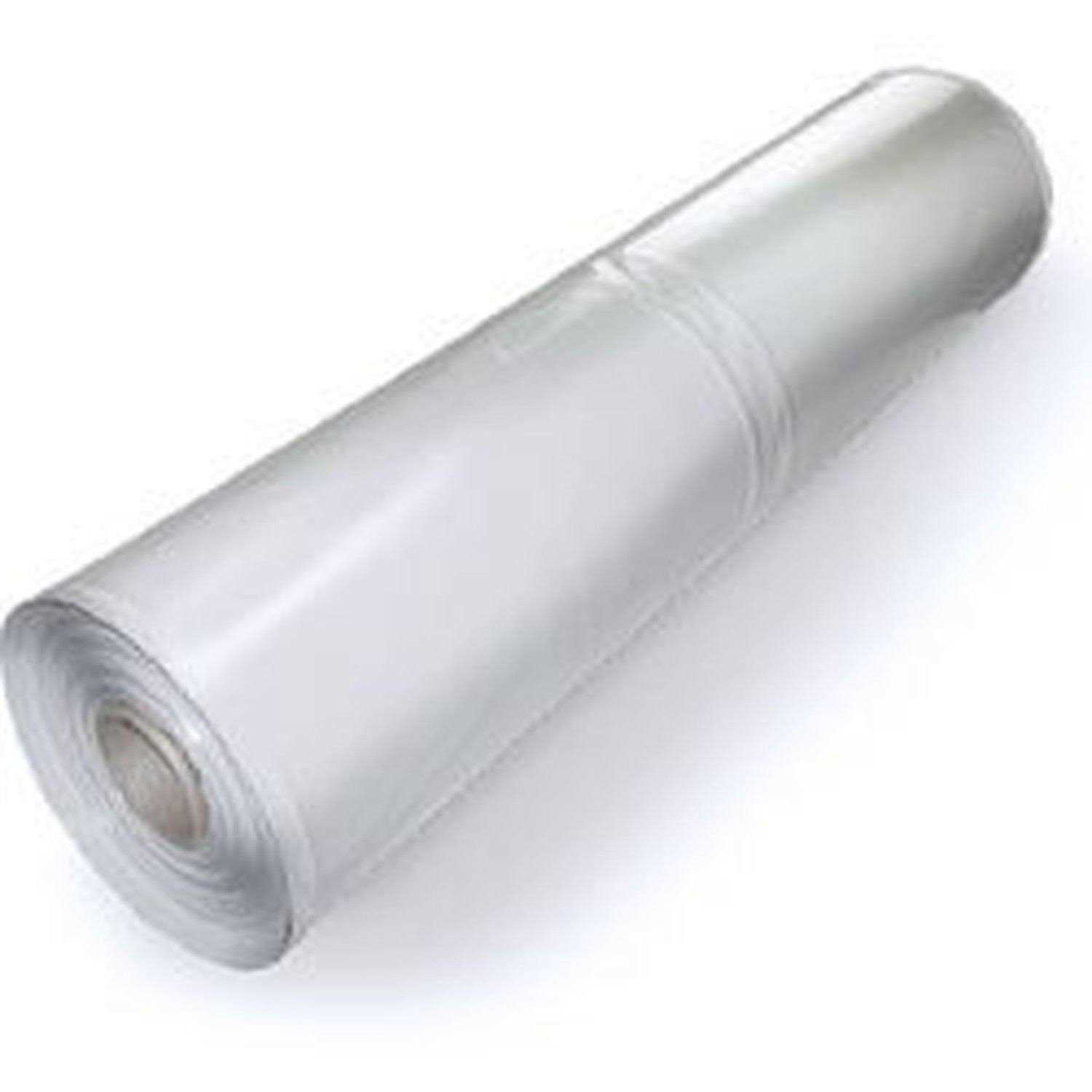 MCA Plastic Poly Sheeting 20 Feet X 100 Feet True 6 Mil Transparent - Cheap Fitting