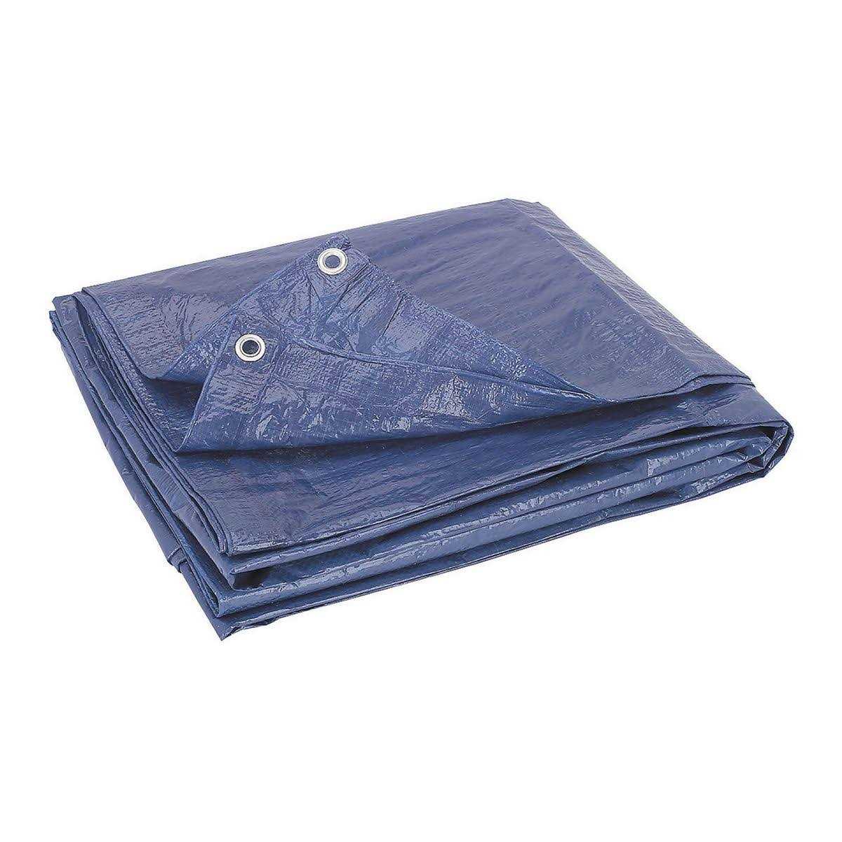 Hft 7 ft. 4 in. x 9 ft. 6 in. Blue All Purpose/Weather Resistant Tarp - Cheap Fitting