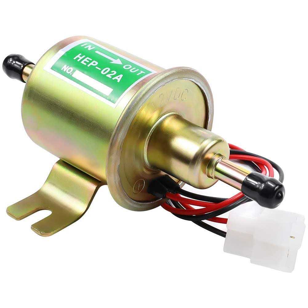 Sollon Electric Fuel Pump 12v Universal Low Pressure 12 Volt Transfer Inline Fuel Pump For Lawn Mower Carburetor Gas Diesel Engine 2.5-4psi Hep-02a - Cheap Fitting
