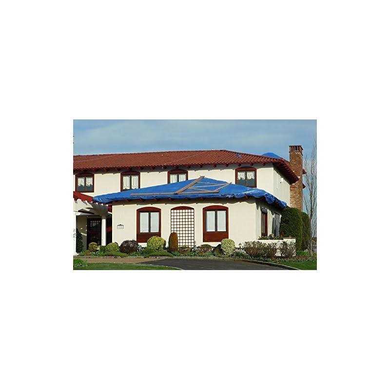 HFT 5 ft. 6 in. x 7 ft. 6 in. Blue All-Purpose Weather-Resistant Tarp - Cheap Fitting