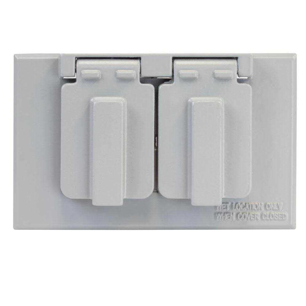Commercial Electric Gray 1-Gang Duplex Weatherproof Outlet Cover - Cheap Fitting