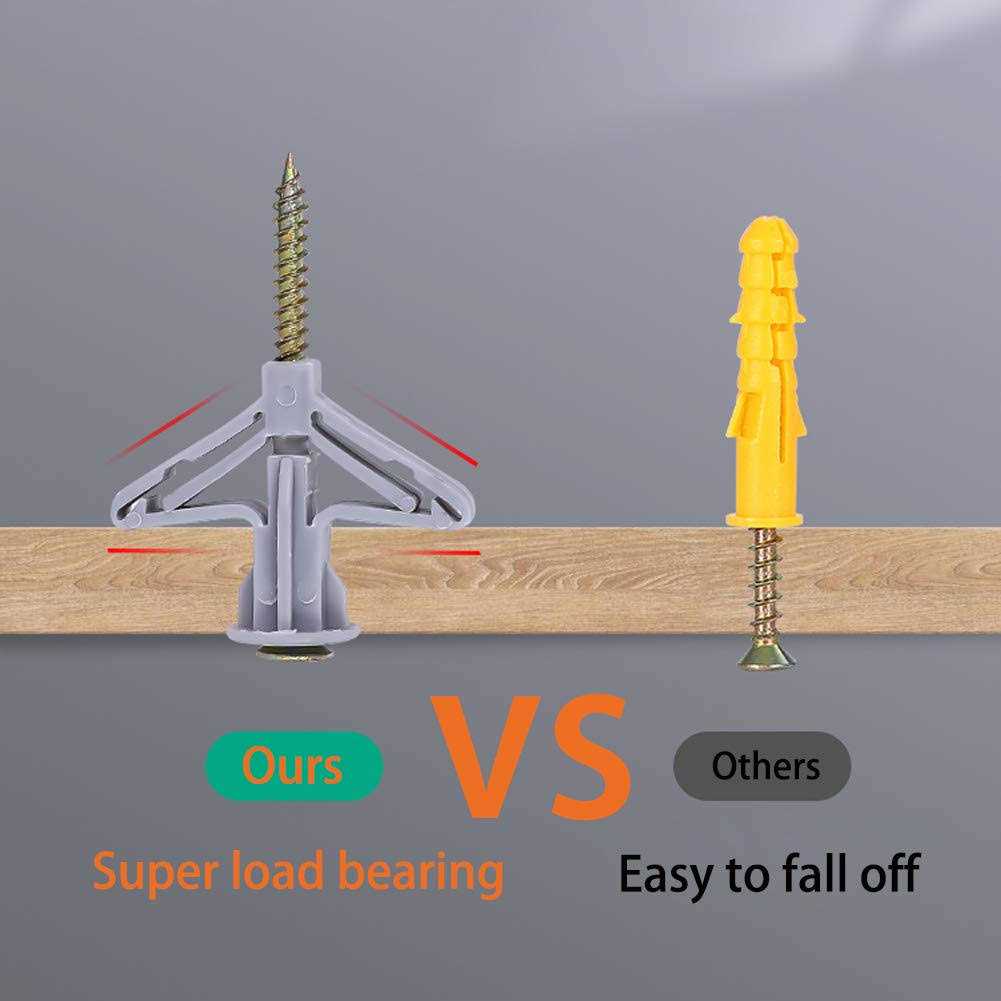 kaileyouxiangongsi Hollow-Wall Anchors Drywall Anchor kit with Screws - Cheap Fitting