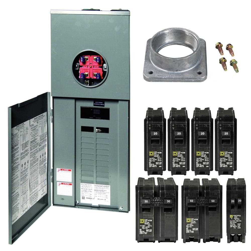 Square D Homeline 200 Amp 20-Space 40-Circuit Outdoor Ring-Type Overhead Main Breaker CSED Value Pack with 2 in. A Hub - Cheap Fitting