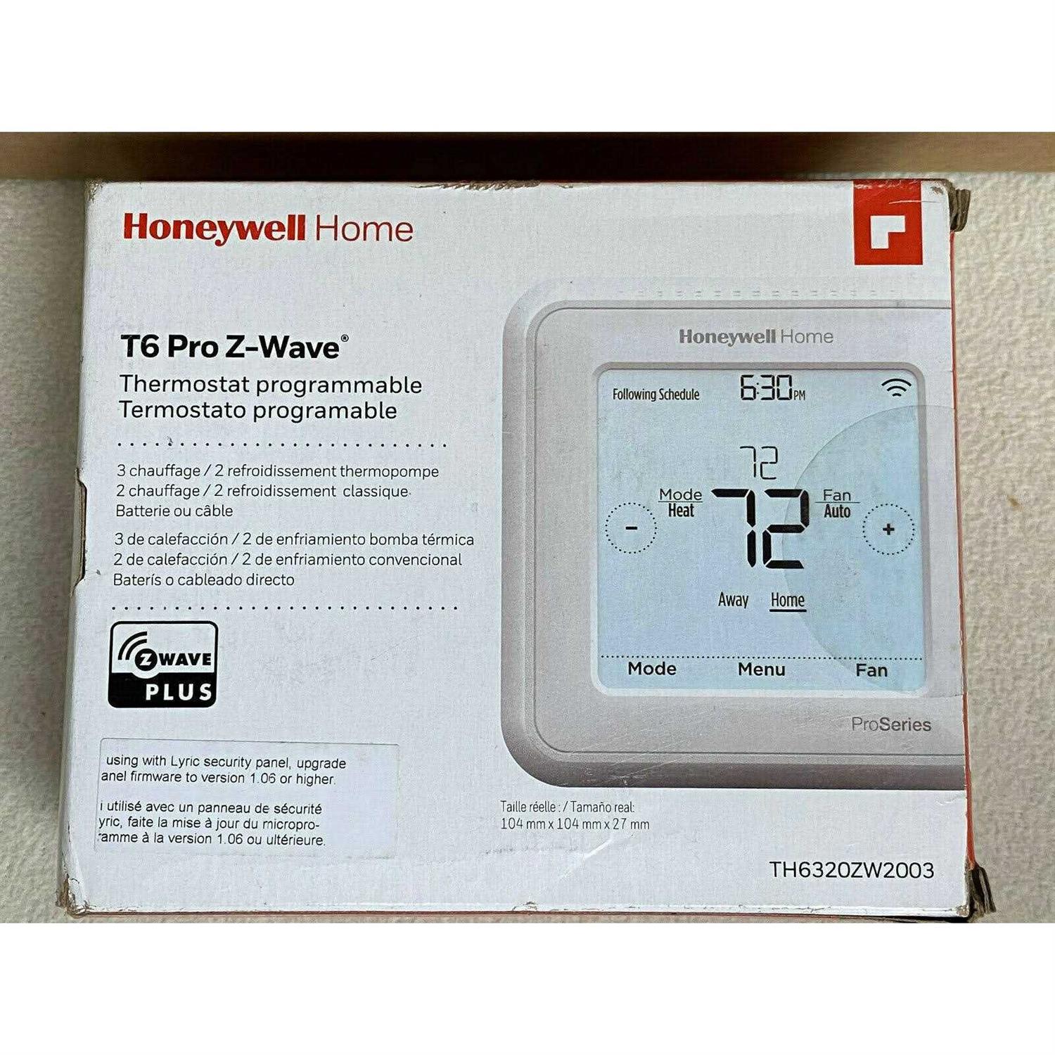 Honeywell Th6320zw2003 T6 Pro Z-Wave Thermostat - Cheap Fitting