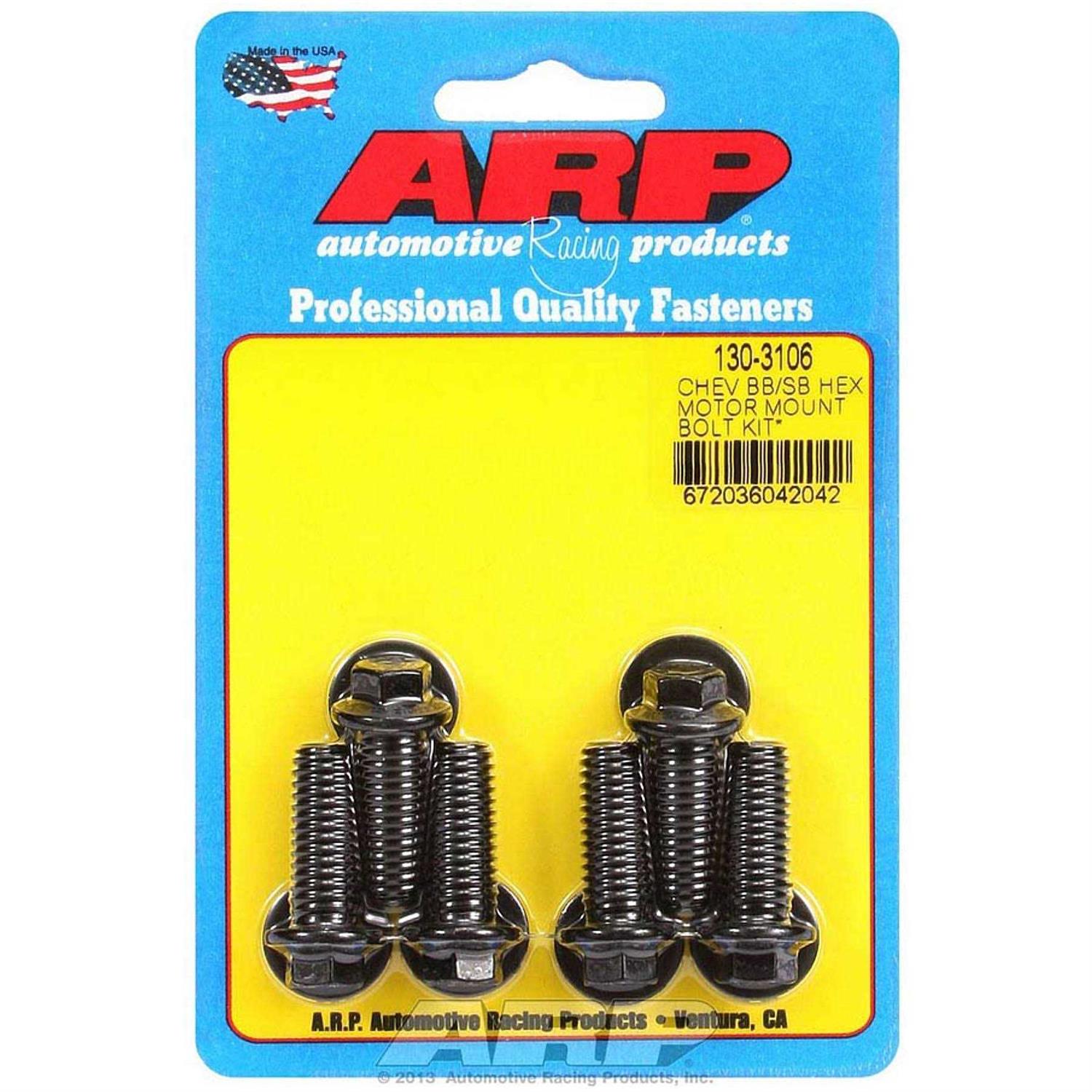 ARP 130-3106 Motor Mount Bolt Kit 6pt. Chevy - Cheap Fitting