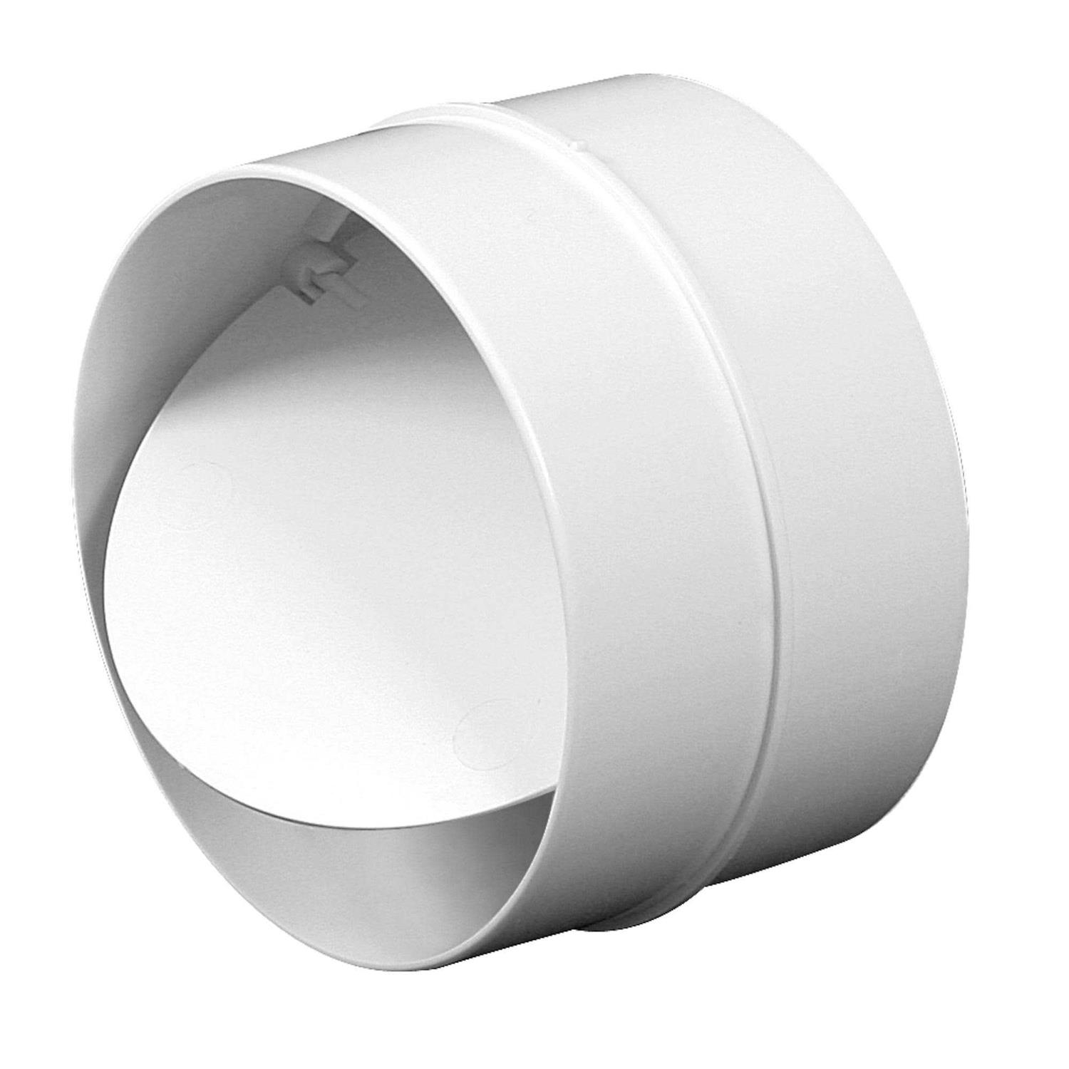 Ducting Pipe Non Return Valve Round Duct Rigid Tube Connector with Shutter Extractor Fan Backdraft - Cheap Fitting