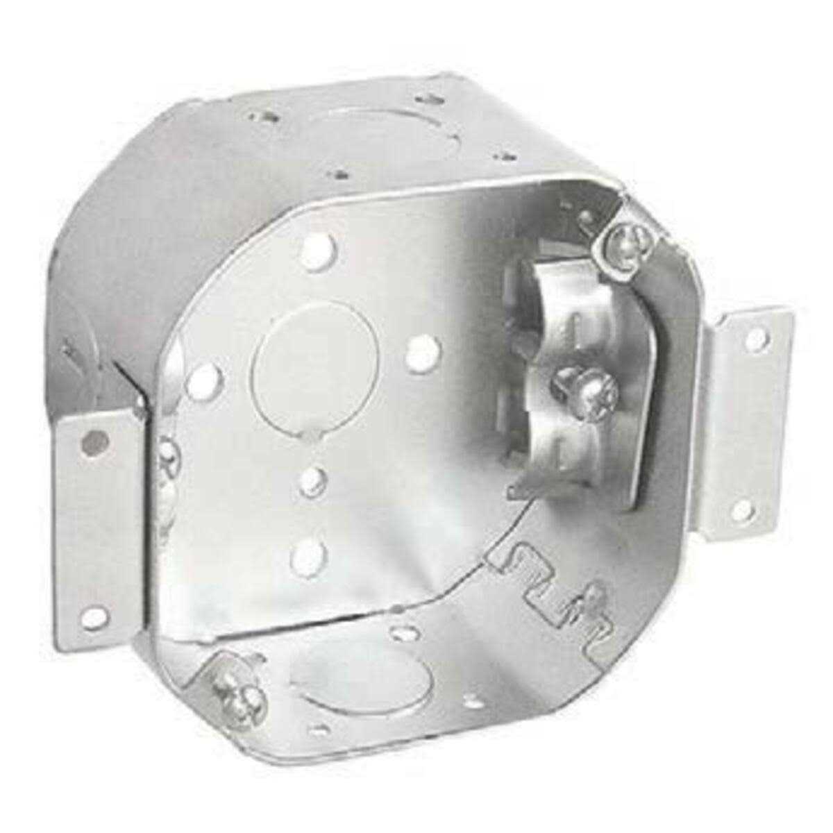 Garvin 54171-OWR 4 Octagon Cut In Old Work Box 2-1/8 Deep NM Clamps - Cheap Fitting