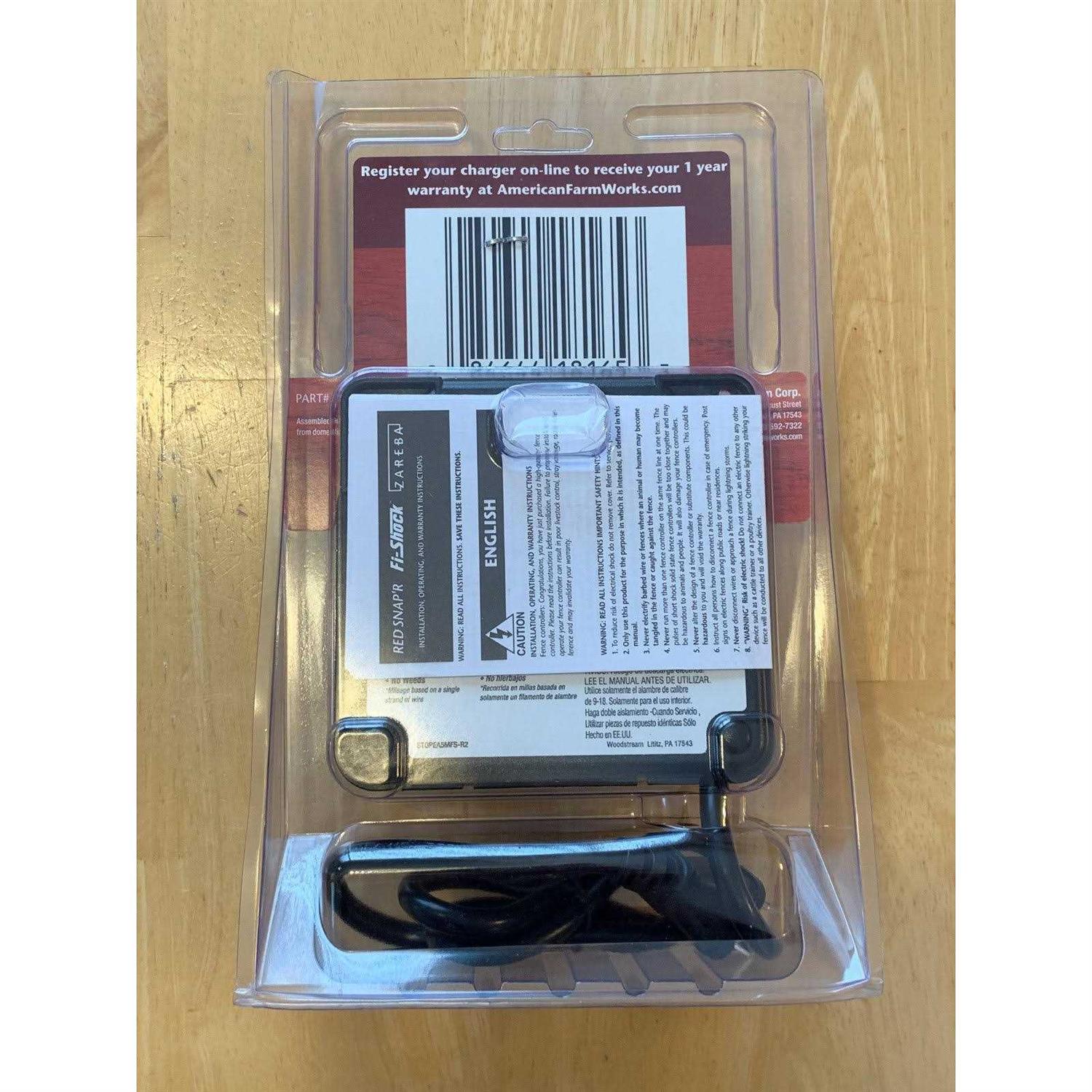 American Farm Works 0.10 Joules 5-Mile AC-Powered Low Impedance Electric Fence Charger - Cheap Fitting