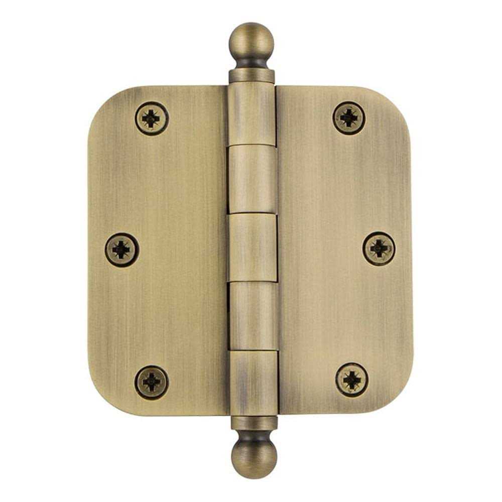 Nostalgic Warehouse 3.5 Ball Tip Residential Hinge 5/8 Radius Corners - Cheap Fitting