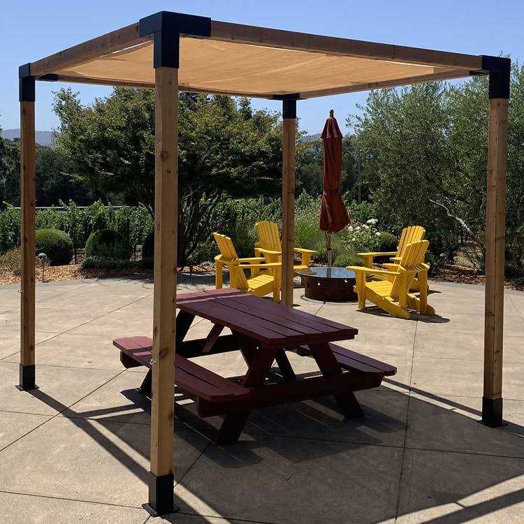 Wild Hog Linx TriFit Black Steel Corner Bracket Pergola Wood Posts - Cheap Fitting