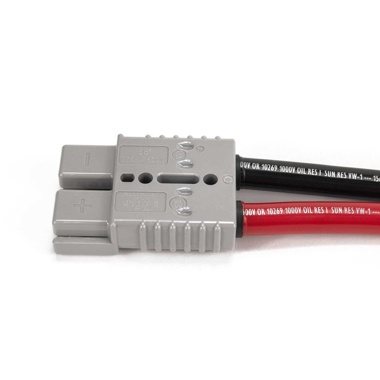 Spartan Power 4 AWG Battery Cable with Anderson Connector SB120 and 3/8 Ring Terminal - Cheap Fitting