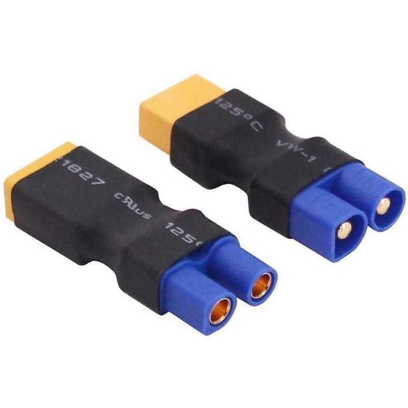 OliRC 4pcs No Wires Connector XT60 XT-60 to EC3 Style Male Female Connector Adapter - Cheap Fitting