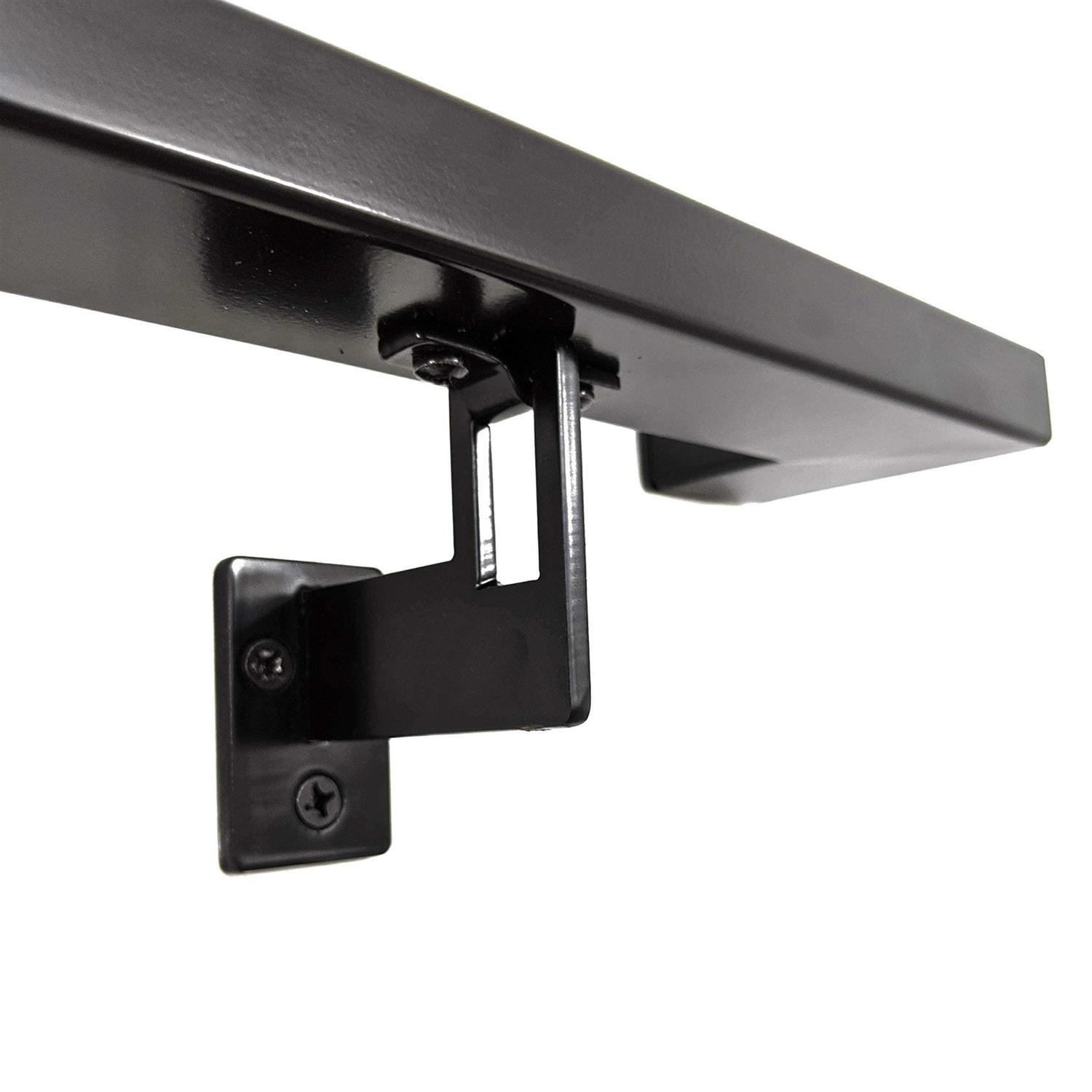 Concept Fusion Modern Aluminum Handrail Grab Bar Kit Adjustable Steel Brackets Included - Cheap Fitting