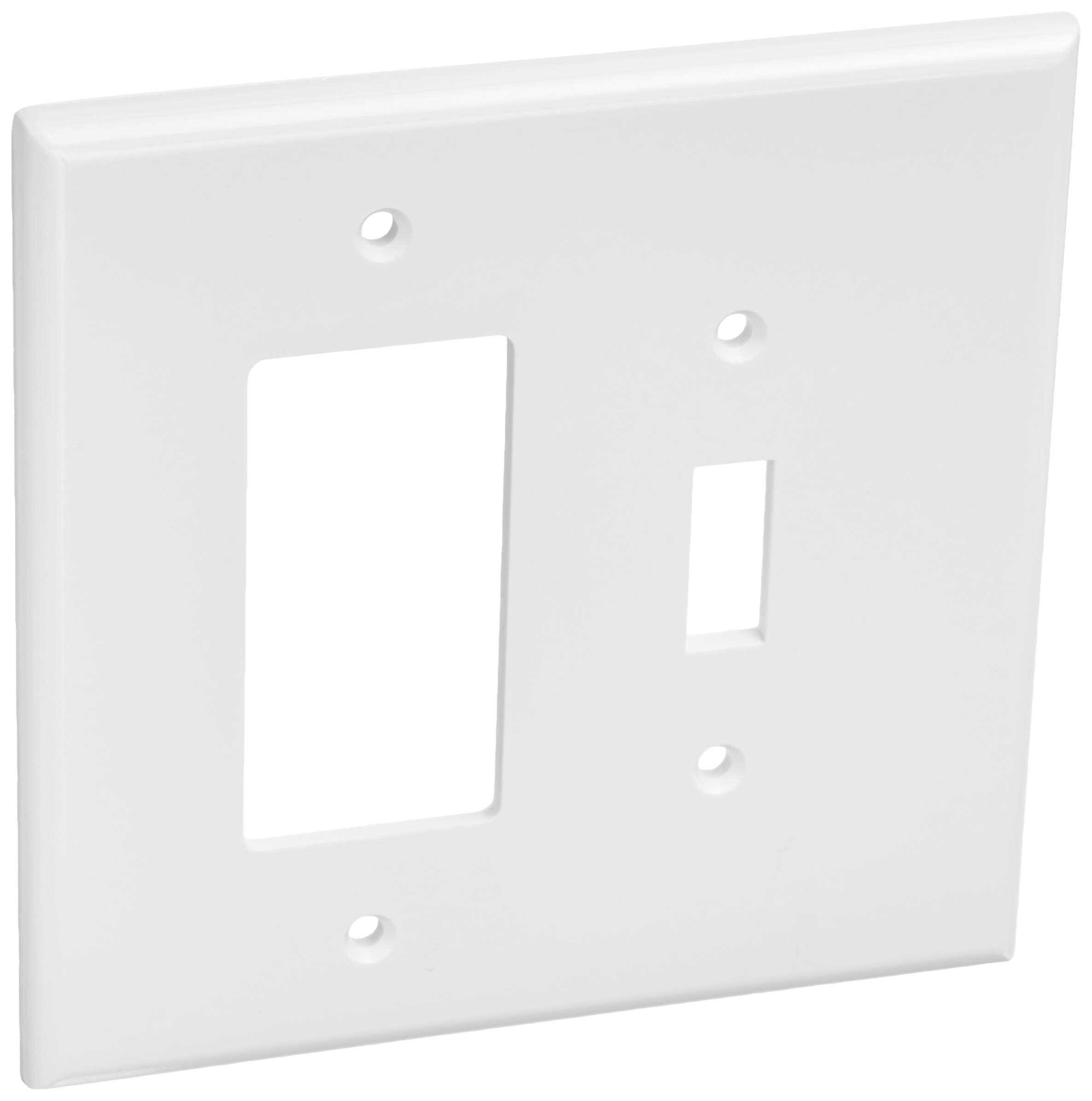 Leviton 88605 White 2 Gang Oversized Wallplate - Cheap Fitting