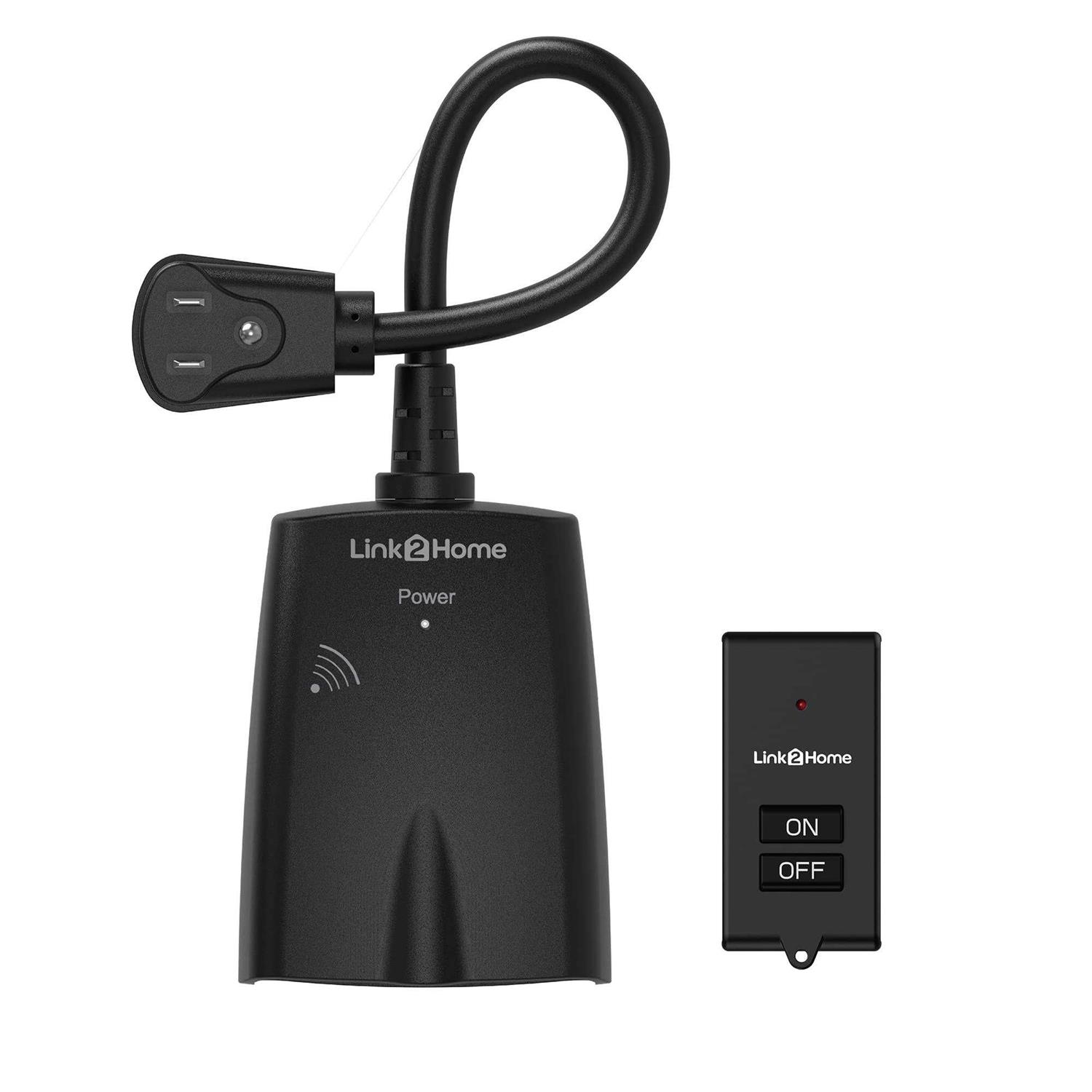 Link2Home Outdoor Weatherproof Wireless Remote Control Outlet - Cheap Fitting