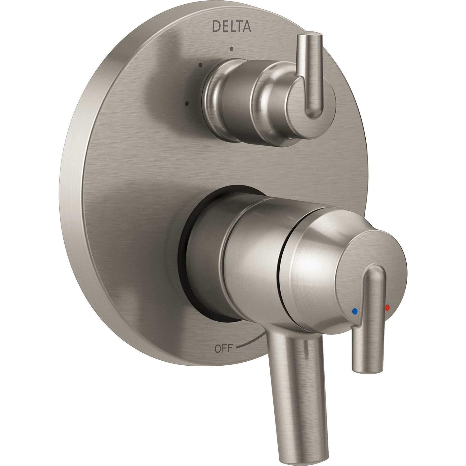 Delta Trinsic Contemporary Two Handle Monitor 17 Series Valve Trim with 3-Setting Integrated Diverter T27859 - Cheap Fitting