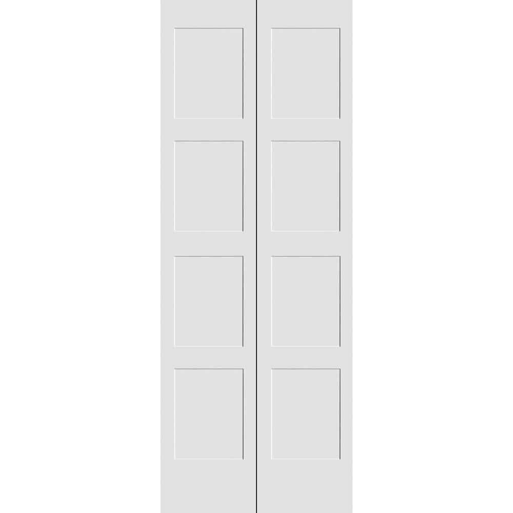 Primed 4 Panel Shaker Bi-Fold Door Trimlite - Cheap Fitting