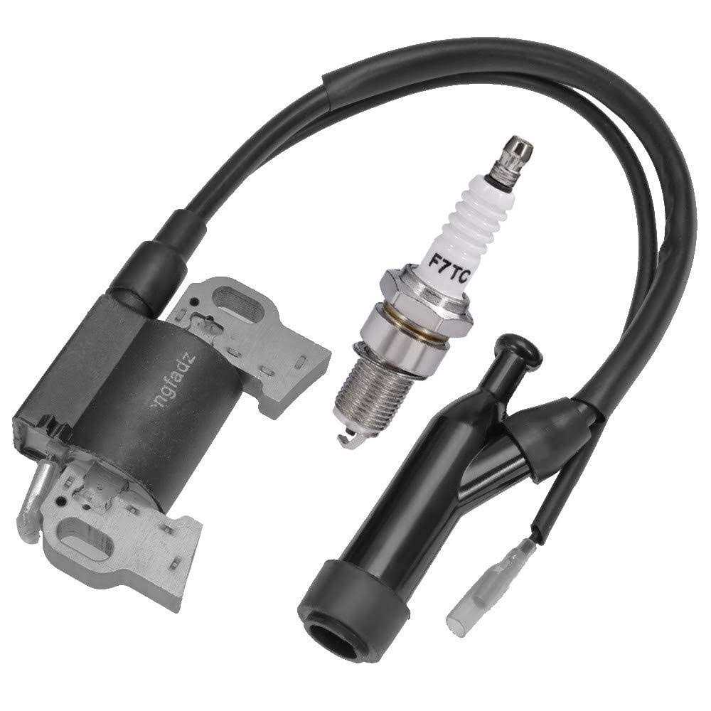 Vkinman Ignition Coil + Spark Plug Replacement for Champion Power 196cc 6.5HP 3500 4000 Watt Gas Engine Generator - Cheap Fitting