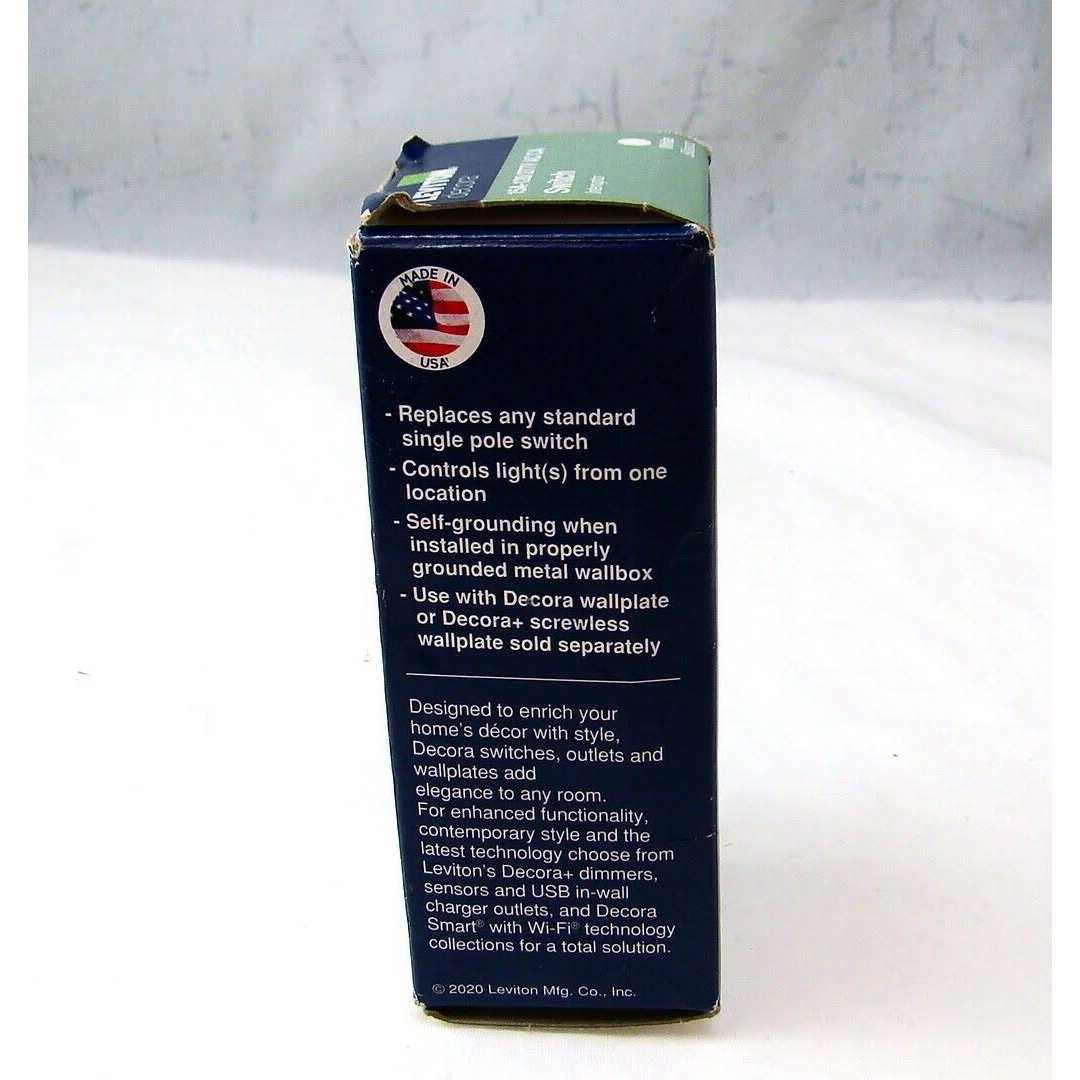 Leviton Decora Rocker Single Pole Switch - Cheap Fitting