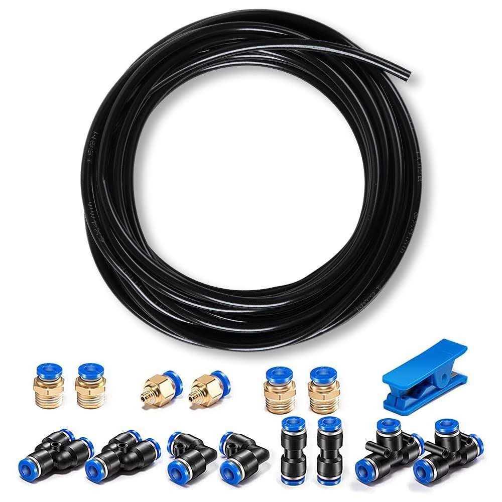 CGELE Pneumatic Tubing PU Air hose Pipe Tube or 4mm OD ID 39.4ft/12 Meter for Air Line or Fluid Transfer	CGELE Pneumatic Tubing PU Air hose Pipe Tube or 4mm OD ID 39.4ft/12 Meter for Air Line or Fluid Transfer - Cheap Fitting