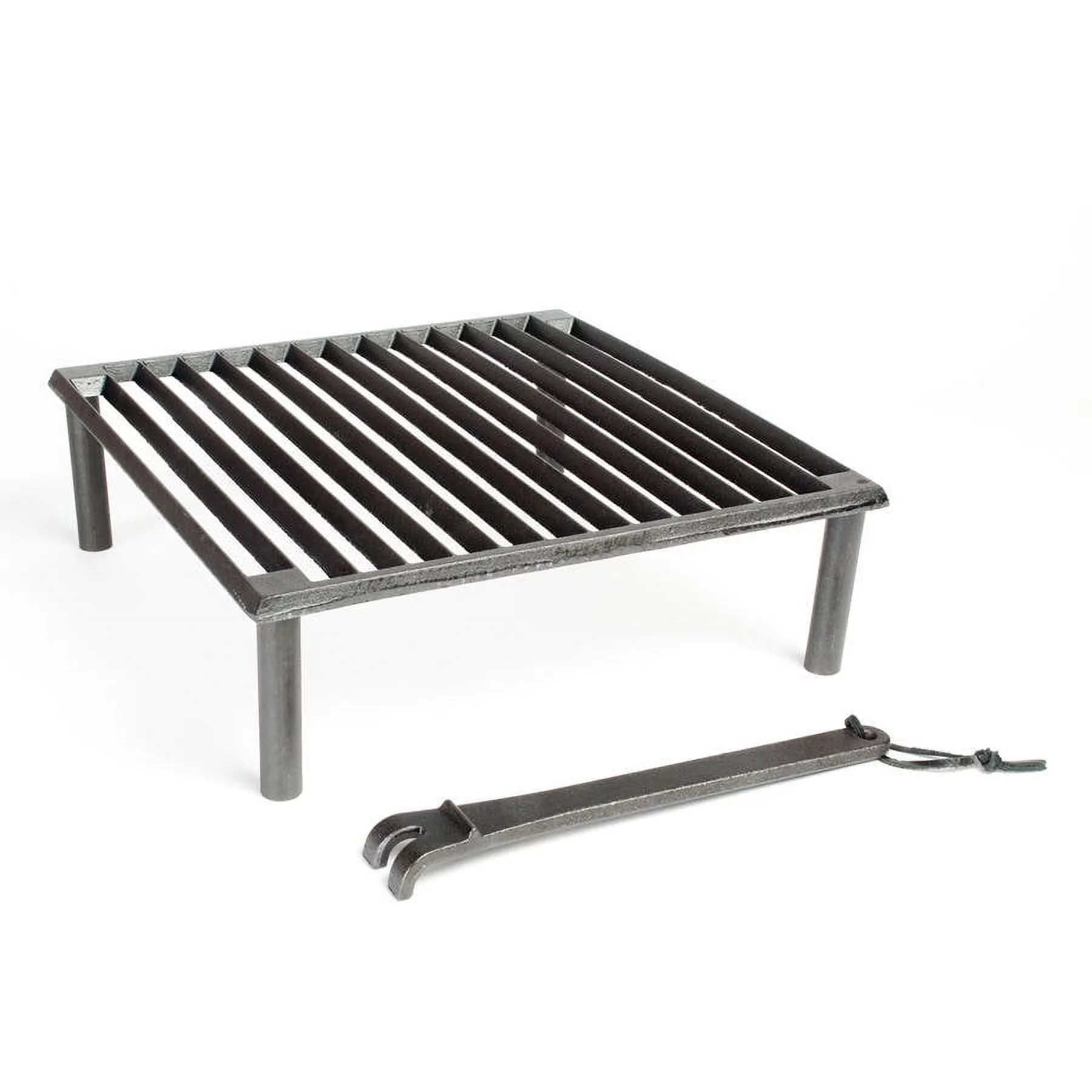 Steven Raichlen Best of Barbecue Cast Iron Tuscan BBQ Grill, 14” x 14” - Cheap Fitting