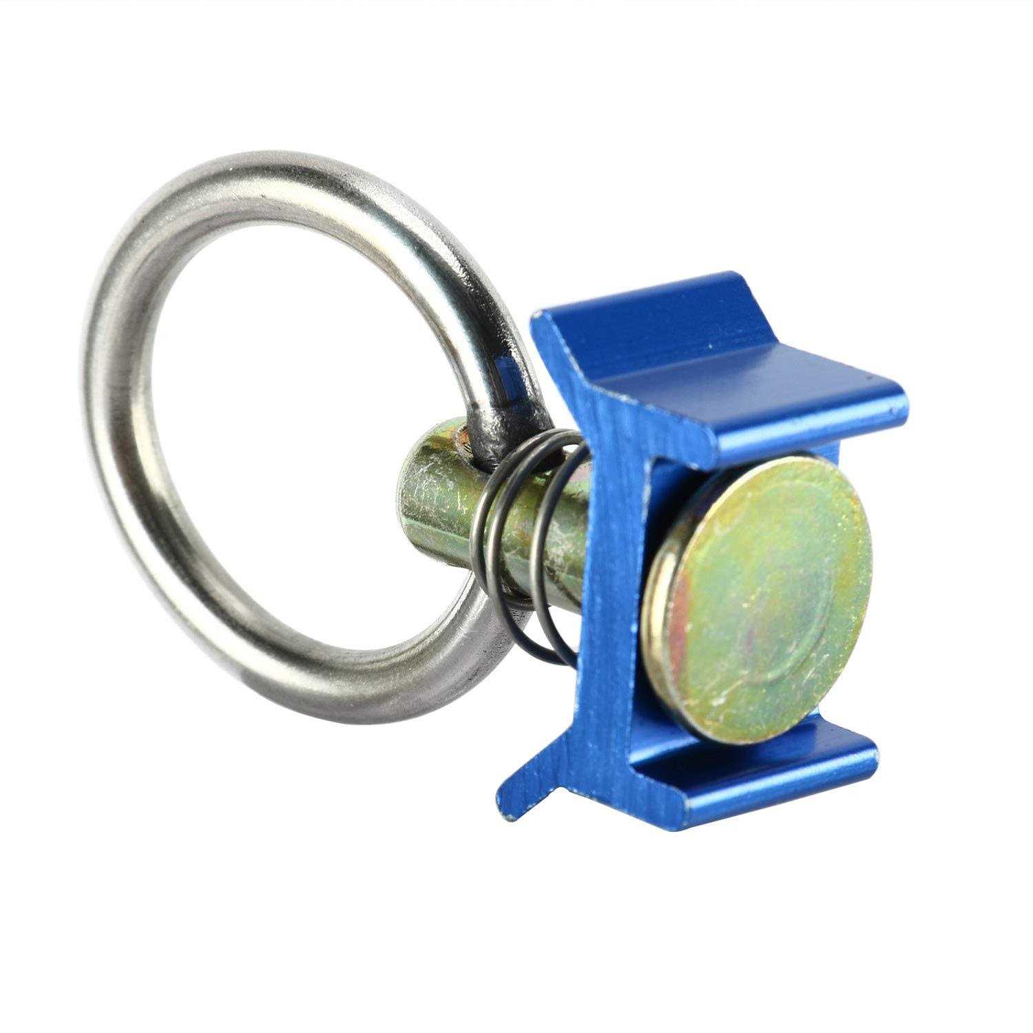 8milelake Single Stud L-Track Fitting with Round Ring 10 Pack - Cheap Fitting