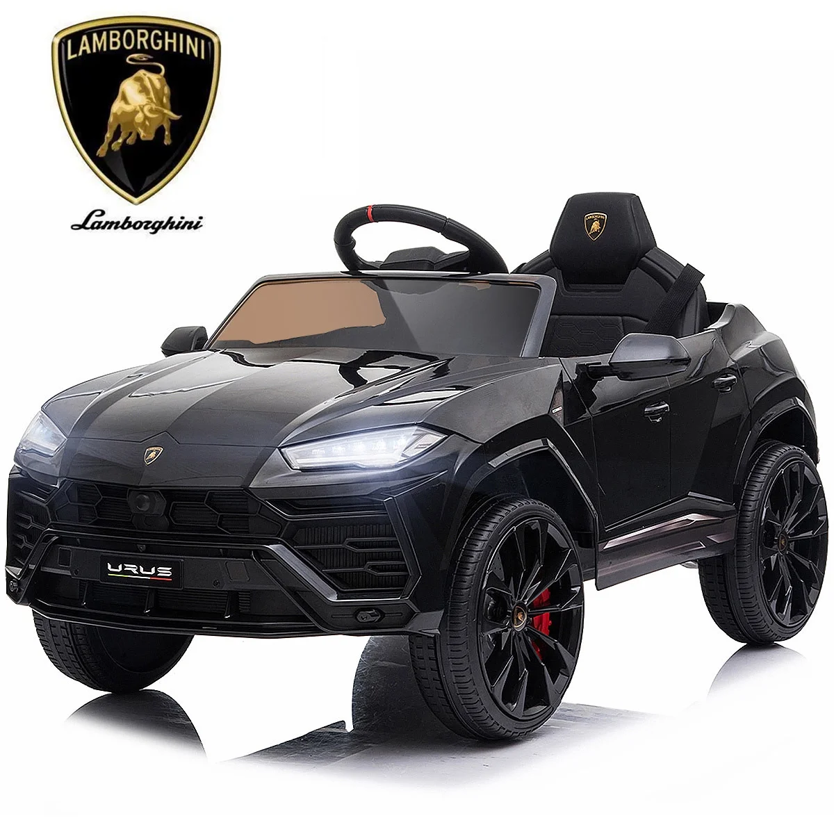 FUNTOK Lamborghini Urus 12V Electric Powered Ride on Car for Kids, with Remote Control, Foot Pedal, MP3 Player and LED Headlights - Cheap Fitting