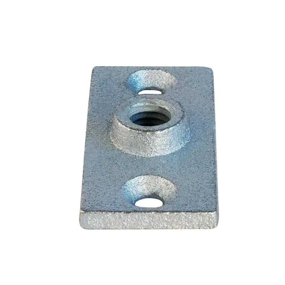 The Plumber’s Choice Rod Hanger Plate in Galvanized Iron for 0 Threaded Rod - Cheap Fitting