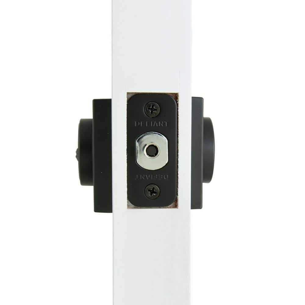 Defiant Contemporary Matte Black Square Double Cylinder Deadbolt - Cheap Fitting