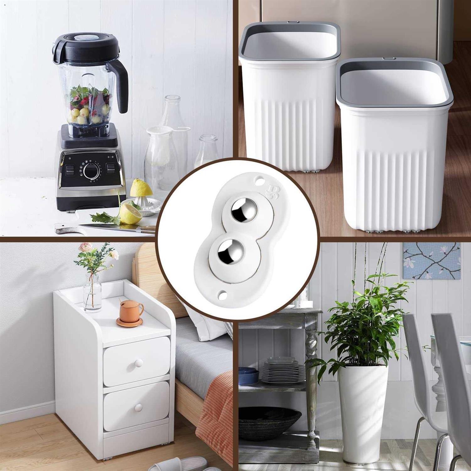 Self Adhesive Mini Caster Wheels 360 Degree Wheels for Appliances - Cheap Fitting