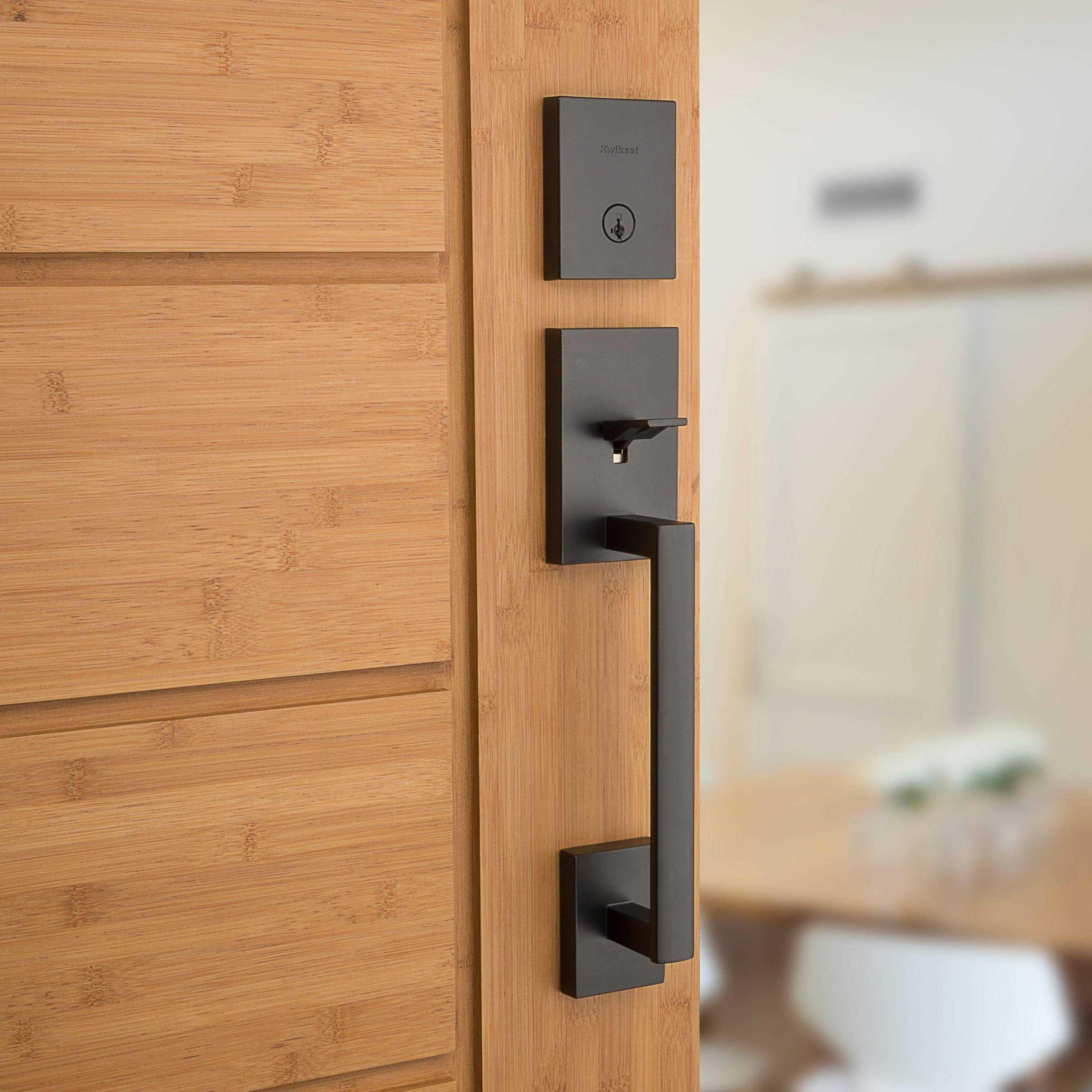 Kwikset San Clemente Matte Black Handleset Right Handed - Cheap Fitting