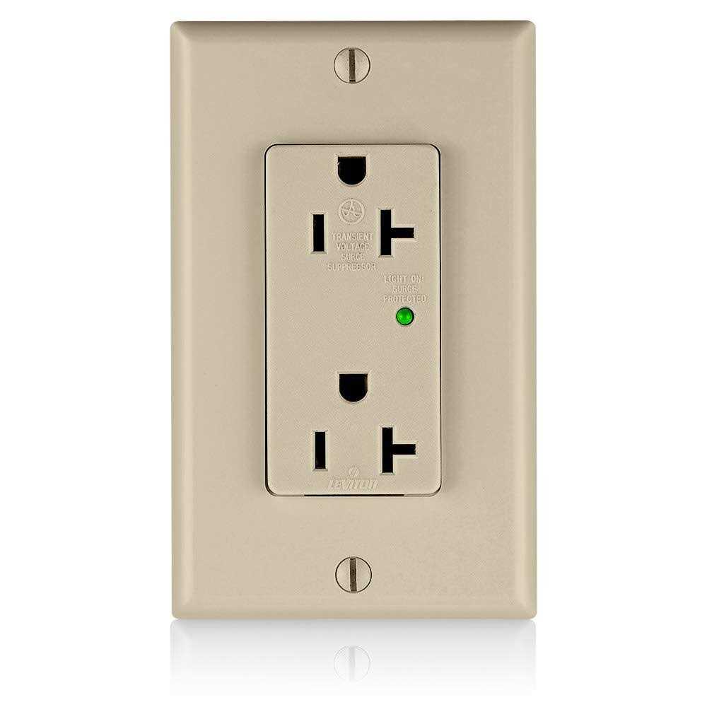 Leviton 5380 Decora Plus Surge Protective Duplex Receptacle - Cheap Fitting