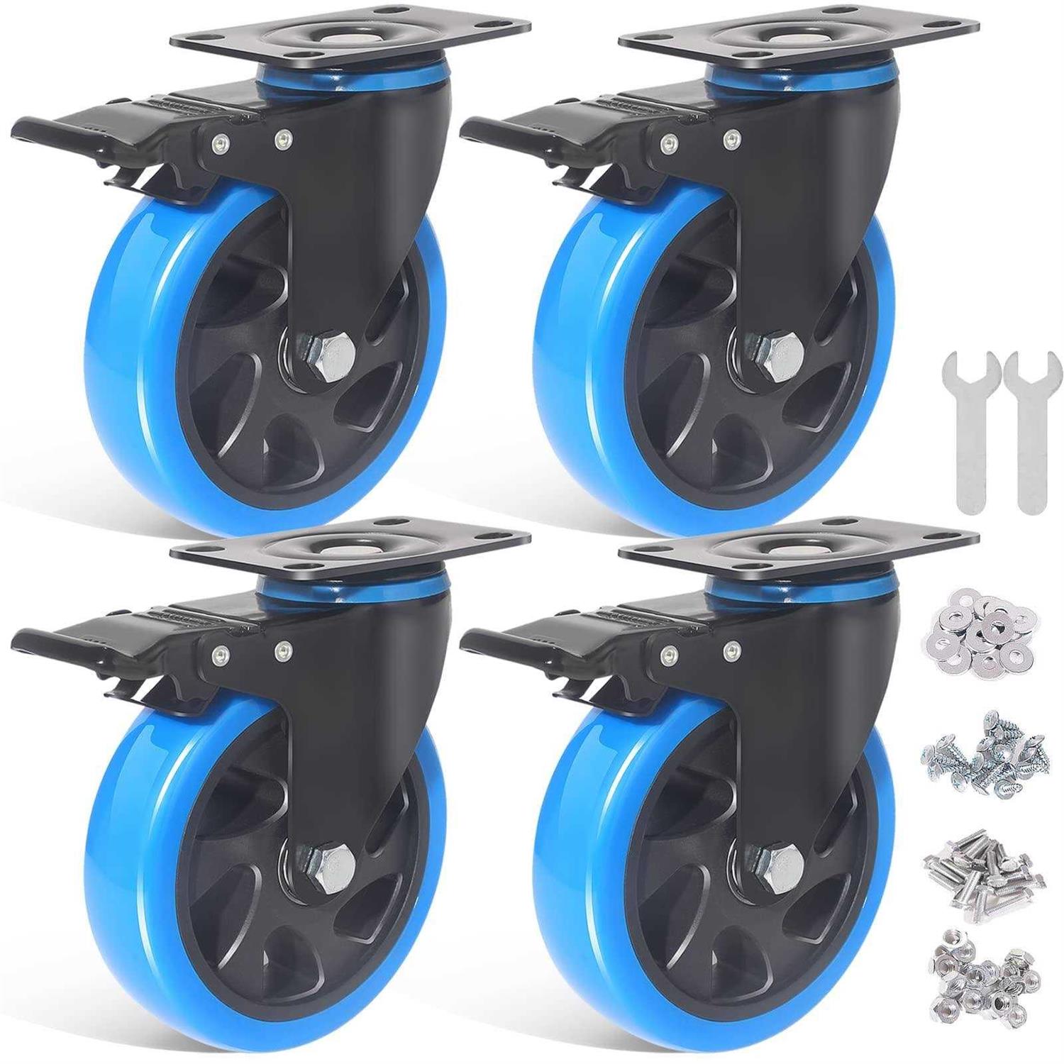 ENYKE 4 Caster Wheels Set of 4 Heavy Duty Casters with Brake - Cheap Fitting