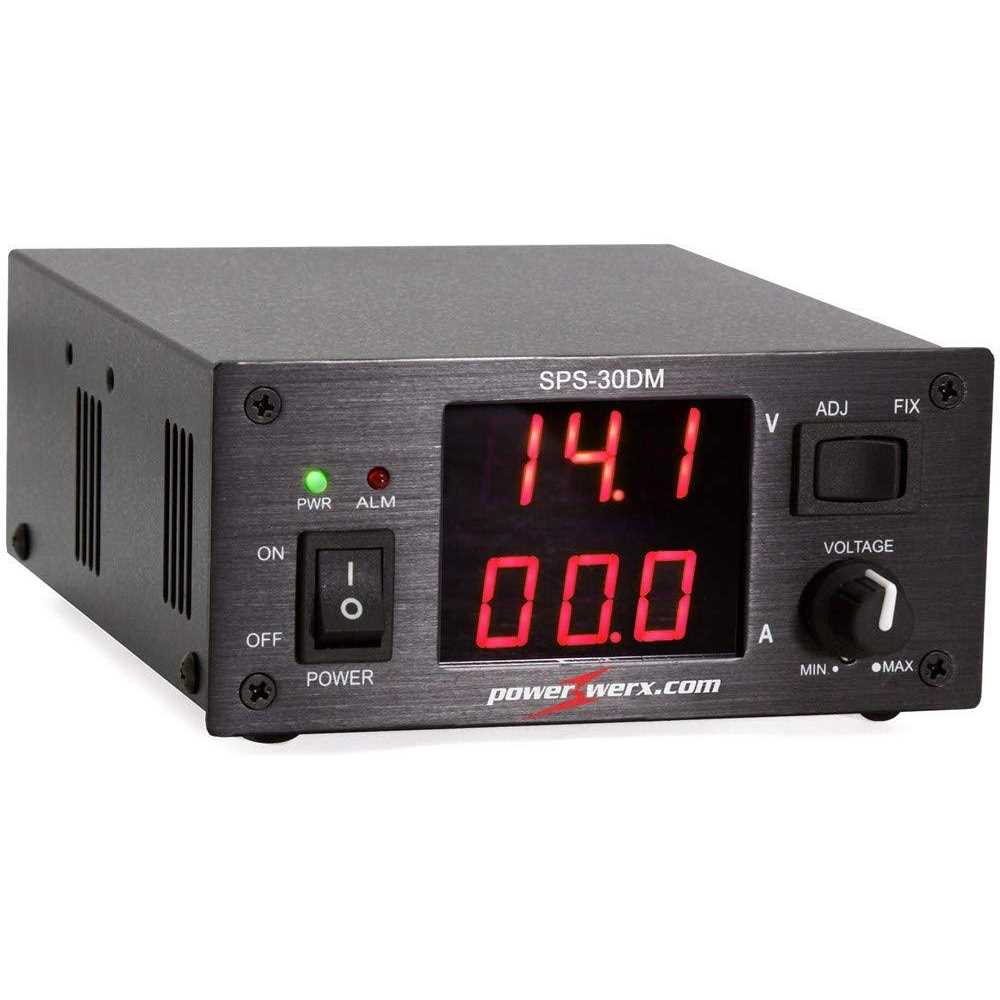 Powerwerx SPS-30DM Variable 30 Amp Desktop DC Power Supply with Digital Meters - Cheap Fitting