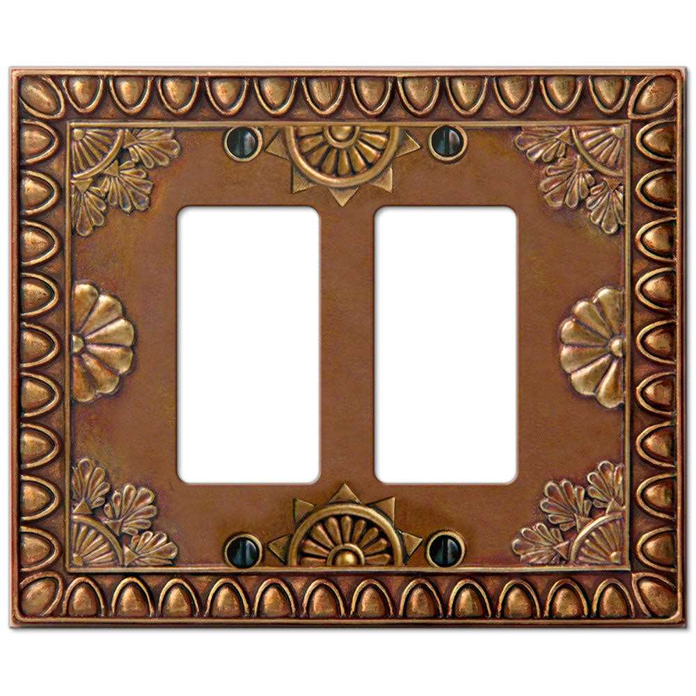 Amerelle Wallplates Amiens Resin Double Rocker Wallplate i 8353RRC - Cheap Fitting