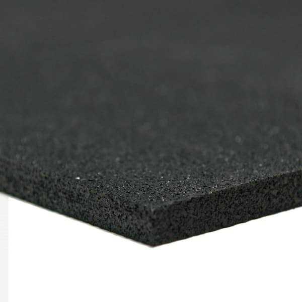 Rubber-Cal Recycled Rubber T x Black Commercial 60A Durometer Rubber Sheet - Cheap Fitting