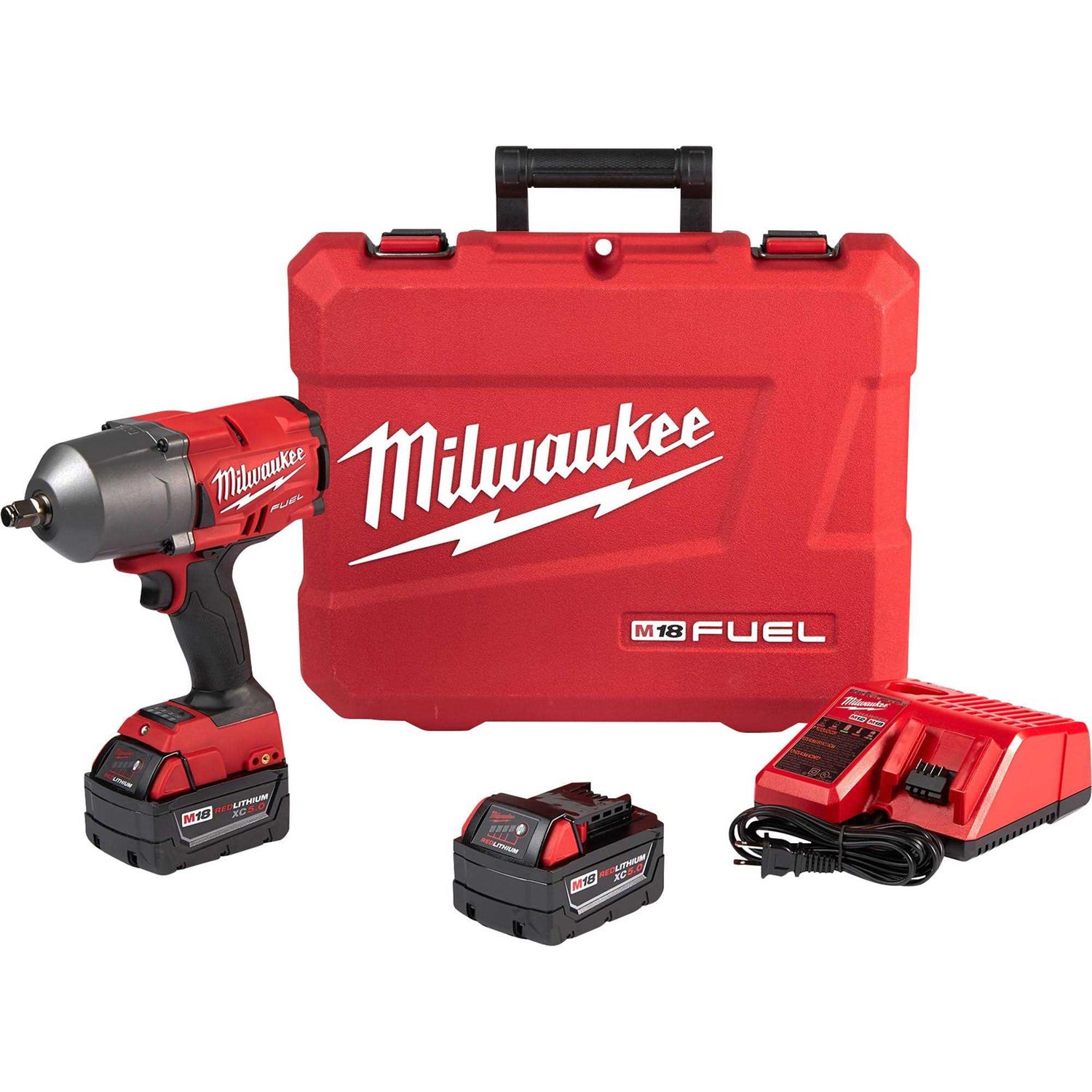 Milwaukee M18 Fuel High Torque Impact Wrench with Friction Ring Kit - Cheap Fitting